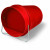 Gaun Drinkemmer Plastic - Drinkbak - 6 l Rood