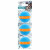 All For Paws Squeeze Fetch Ball 3 Pack - Hondenspeelgoed - 6.3x6.3x6.3 cm Oranje Blauw