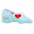 All For Paws Little Buddy Heart Beat Warm Bunny - Hondenspeelgoed - 40x21x18 cm Blauw
