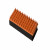 Adori Verzorgingsborstel Rubber Kat - Kattenvachtborstel - 5x13 cm Rood Groen