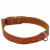 Adori Halsband Vetleder Met Print Cognac - Hondenhalsband - 50x2.0 cm