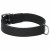 Adori Halsband Vetleder Gevoerd Zwart&Zwart - Hondenhalsband - 50x2.5 cm