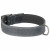 Adori Halsband Vetleder Gevoerd Grijs&Antraciet - Hondenhalsband - 50x2.5 cm