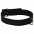 Adori Halsband Vetleder Gevoerd Zwart&Zwart - Hondenhalsband - 55x2.5 cm