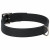 Adori Halsband Vetleder Gevoerd Zwart&Zwart - Hondenhalsband - 60x2.5 cm