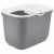 Adori Hop In - Kattenbak - 39.5x39x58.5 cm Grijs Wit