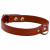 Adori Halsband Leer Met Print Rood - Hondenhalsband - 35x1.4 cm