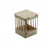 Fauna Nestkastje Plastic Met Tralies - Vogelbroedbenodigheden - 11.5x11.5x13.5 cm Beige
