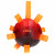 Dog Comets Hypernova 15 cm - Hondenspeelgoed - Oranje