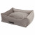 Wooff Mand Cocoon Velours Grijs - Hondenmand - Medium