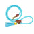 Dwam Looplijn Turquoise - Hondenriem - 155x1.4 cm