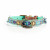 Dwam Halsband Boho Juan - Hondenhalsband - Blauw&Turquoise 19-24x2 Cm