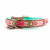 Dwam Halsband Boho Rosa Roze&Turquoise - Hondenhalsband - 29 - 39 x 2.5 cm
