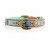Dwam Halsband Boho Juan Blauw&Turquoise - Hondenhalsband - 27-33 x 2.5 cm
