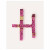 Dogguo Zebra Harness - Hondentuig - Bordeaux Pink S