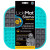 Lickimat Slodog - Slowfeeder Voermat - Hondenvoerbak - 20x20 cm Turquoise Grijs