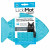 Lickimat Casper - Slowfeeder Voor De Kat - Tegen Schrokken - Kattenvoerbak - 22x16 cm Turquoise