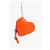 Dogguo Heart Poepzakjes Houder - Hondenriem - 10x10x3 cm Oranje Voor Honden One Size